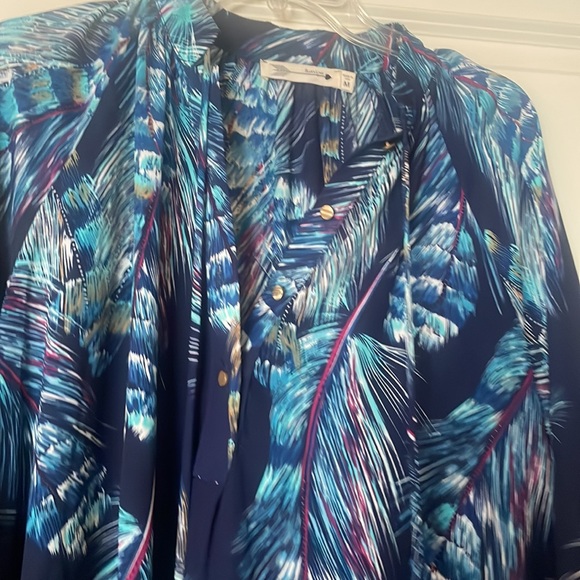 Buddy love blue feather tunic size medium - Picture 5 of 14
